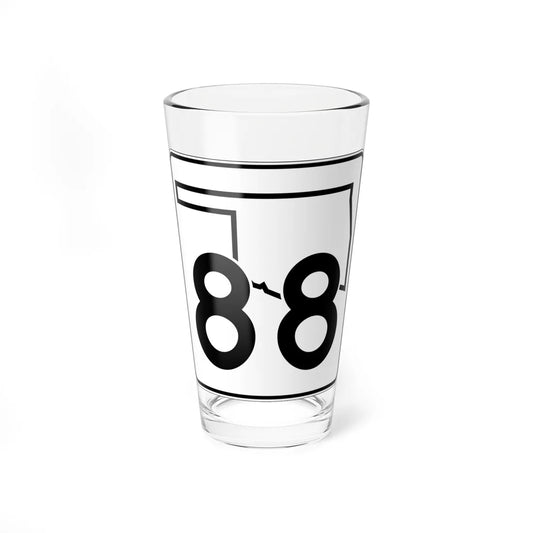 Oklahoma State Highway 88 (Oklahoma) (Road Sign) Pint Glss 16oz 16oz - Go Mug Yourself