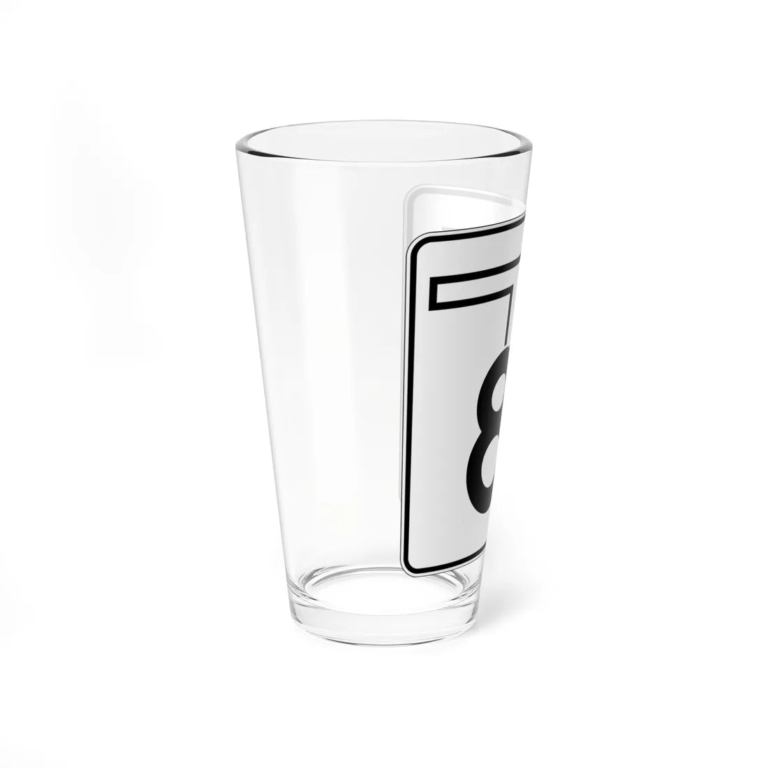 Oklahoma State Highway 8A (Oklahoma) (Road Sign) Pint Glss 16oz - Go Mug Yourself