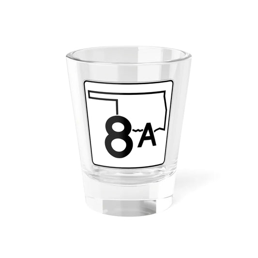 Oklahoma State Highway 8A (Oklahoma) (Road Sign) Shot Glass 1.5oz 1.5oz - Go Mug Yourself
