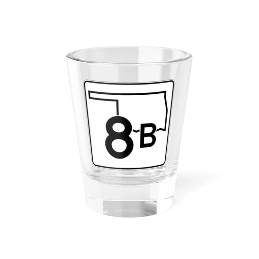 Oklahoma State Highway 8B (Oklahoma) (Road Sign) Shot Glass 1.5oz 1.5oz - Go Mug Yourself
