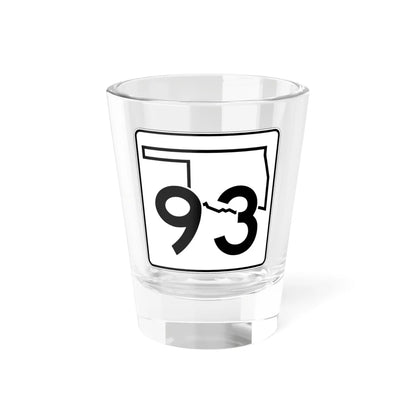 Oklahoma State Highway 93 (Oklahoma) (Road Sign) Shot Glass 1.5oz - Go Mug Yourself