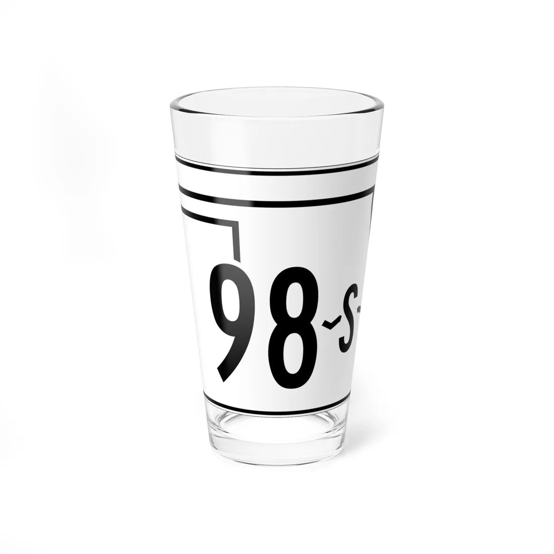 Oklahoma State Highway 98S (Oklahoma) (Road Sign) Pint Glss 16oz 16oz - Go Mug Yourself