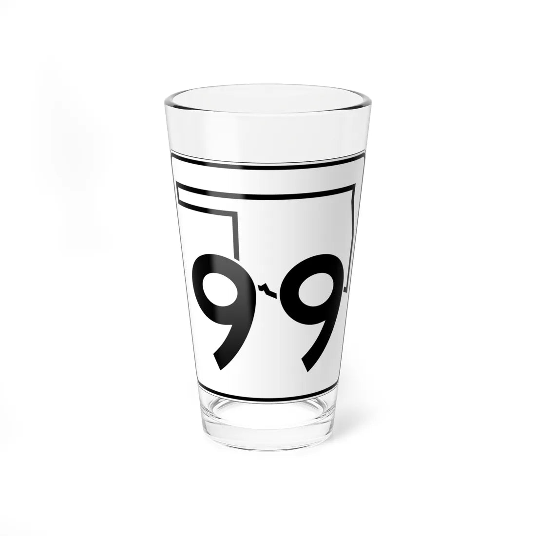 Oklahoma State Highway 99 (Oklahoma) (Road Sign) Pint Glss 16oz 16oz - Go Mug Yourself