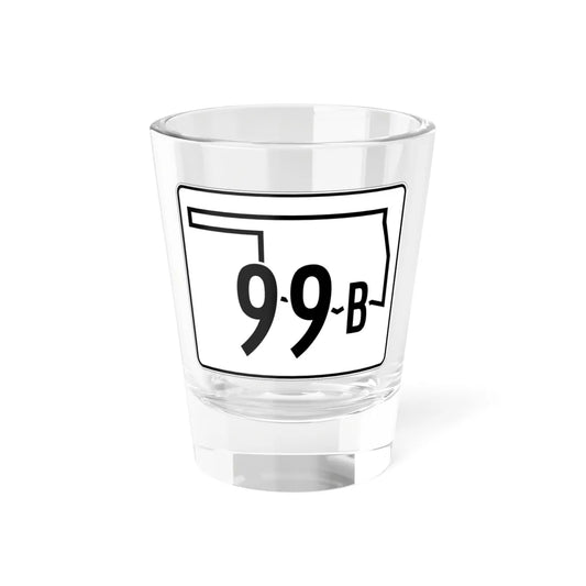 Oklahoma State Highway 99B (Oklahoma) (Road Sign) Shot Glass 1.5oz 1.5oz - Go Mug Yourself