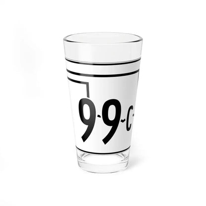 Oklahoma State Highway 99C (Oklahoma) (Road Sign) Pint Glass 16oz 16oz - Go Mug Yourself