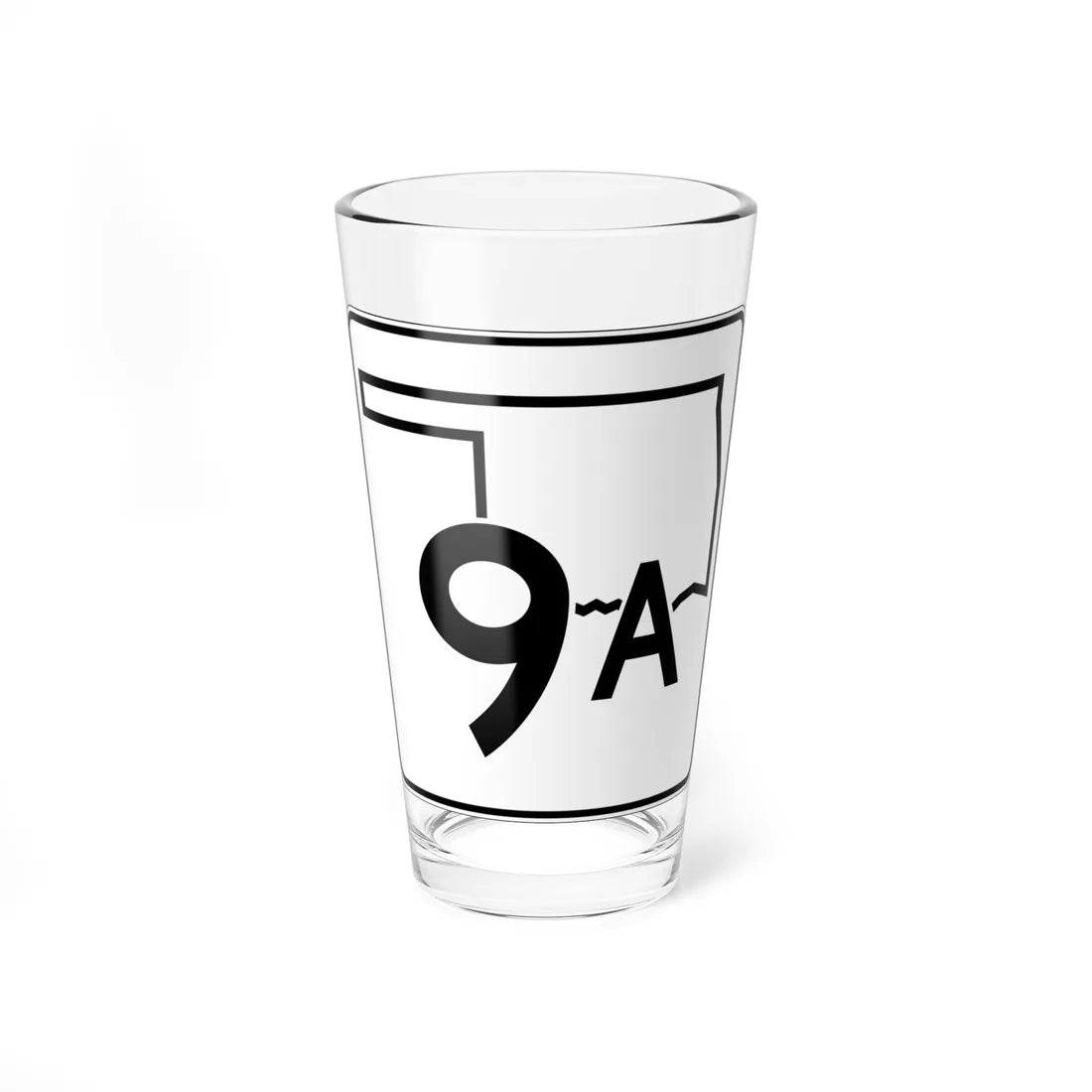 Oklahoma State Highway 9A (Oklahoma) (Road Sign) Pint Glss 16oz 16oz - Go Mug Yourself