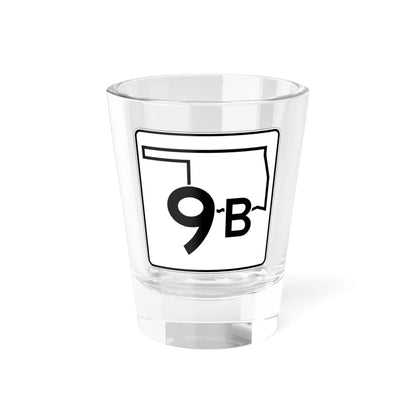 Oklahoma State Highway 9B (Oklahoma) (Road Sign) Shot Glass 1.5oz 1.5oz - Go Mug Yourself