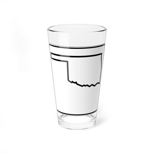 Oklahoma State Highway blank (Oklahoma) (Road Sign) Pint Glss 16oz 16oz - Go Mug Yourself
