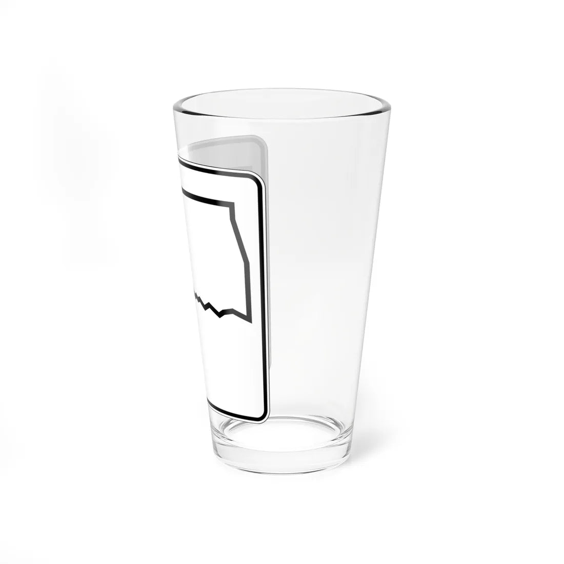 Oklahoma State Highway blank (Oklahoma) (Road Sign) Pint Glss 16oz - Go Mug Yourself