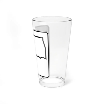 Oklahoma State Highway blank (Oklahoma) (Road Sign) Pint Glss 16oz - Go Mug Yourself