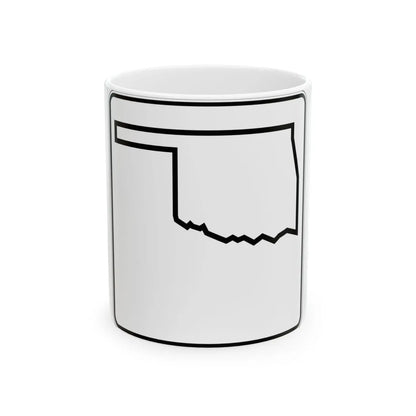 Oklahoma State Highway blank (Oklahoma) (Road Sign) White Coffee Mug 11oz - Go Mug Yourself