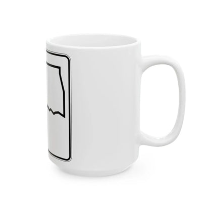 Oklahoma State Highway blank (Oklahoma) (Road Sign) White Coffee Mug - Go Mug Yourself