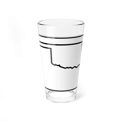 Oklahoma State Highway blank wide (Oklahoma) (Road Sign) Pint Glass 16oz 16oz - Go Mug Yourself