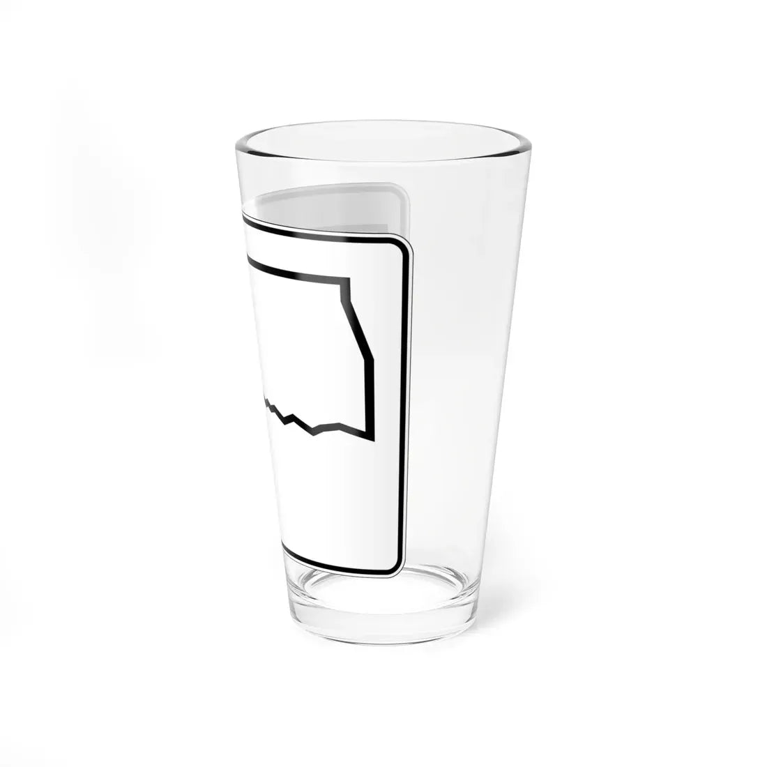 Oklahoma State Highway blank wide (Oklahoma) (Road Sign) Pint Glass 16oz - Go Mug Yourself