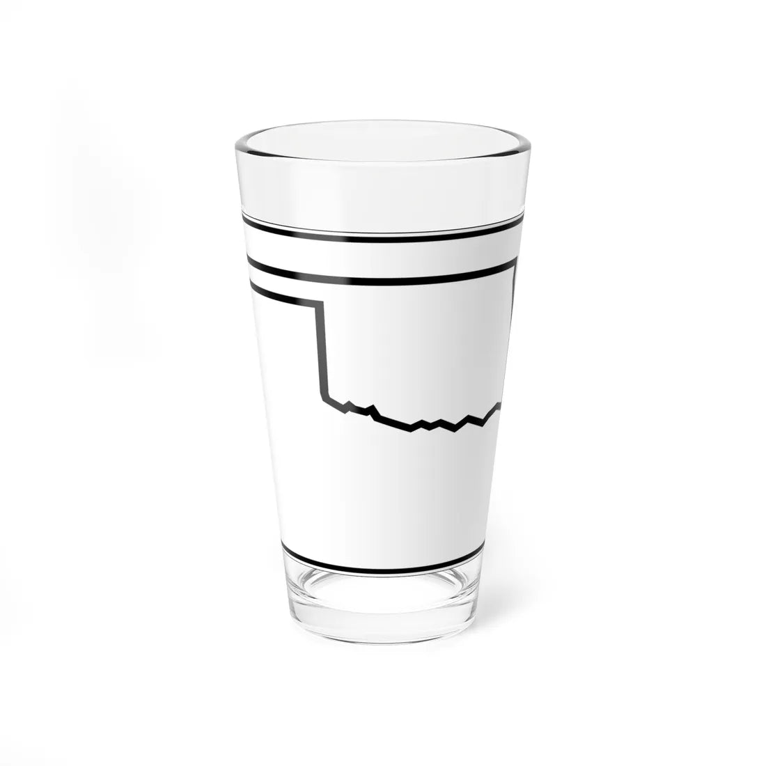 Oklahoma State Highway blank wide (Oklahoma) (Road Sign) Pint Glss 16oz 16oz - Go Mug Yourself