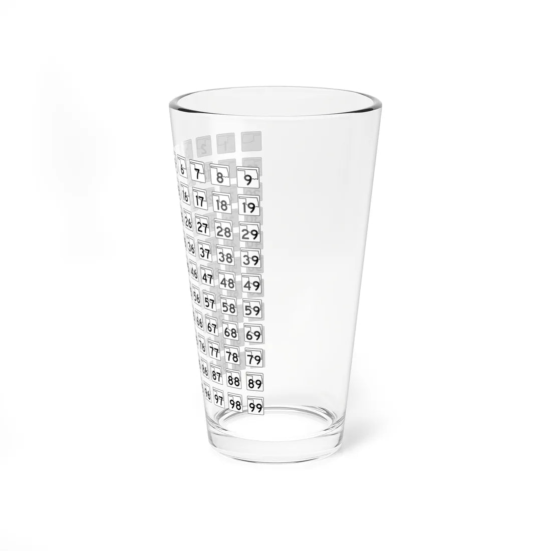 Oklahoma State Highway numbered road shields (Oklahoma) (Road Sign) Pint Glass 16oz - Go Mug Yourself