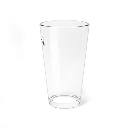 Oklahoma State Highway template (Oklahoma) (Road Sign) Pint Glass 16oz 16oz - Go Mug Yourself