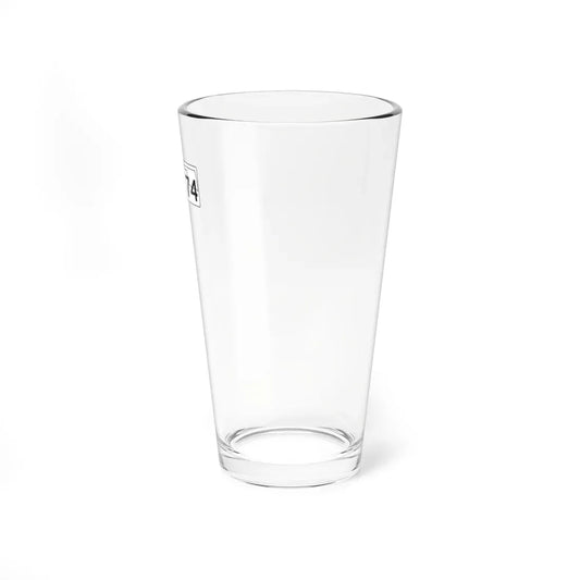 Oklahoma State Highway template (Oklahoma) (Road Sign) Pint Glass 16oz 16oz - Go Mug Yourself