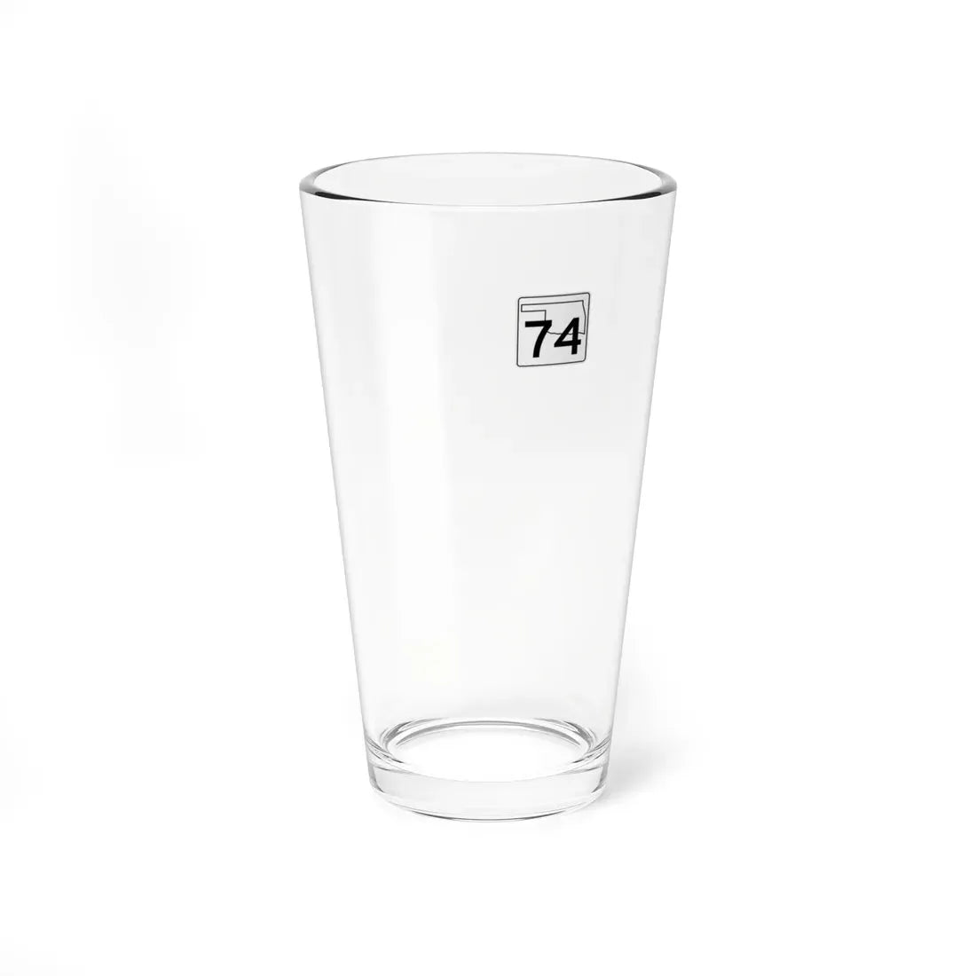 Oklahoma State Highway template (Oklahoma) (Road Sign) Pint Glass 16oz - Go Mug Yourself