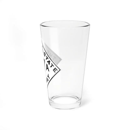 Oklahoma template 1948 spur (Oklahoma) (Road Sign) Pint Glss 16oz - Go Mug Yourself