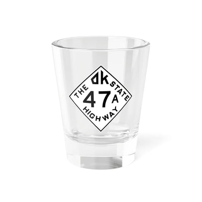 Oklahoma template 1948 spur (Oklahoma) (Road Sign) Shot Glass 1.5oz 1.5oz - Go Mug Yourself