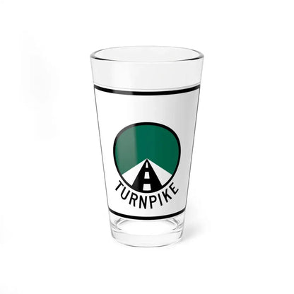 Oklahoma Turnpike template (Oklahoma) (Road Sign) Pint Glss 16oz 16oz - Go Mug Yourself