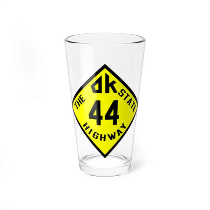 Oksh old1 44 (Oklahoma) (Road Sign) Pint Glass 16oz 16oz - Go Mug Yourself