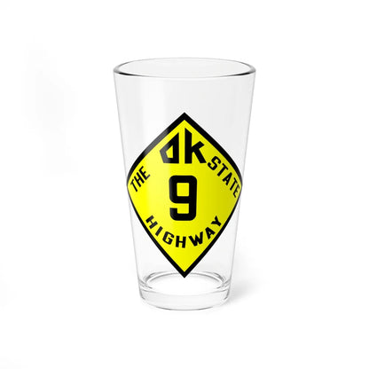 Oksh old1 9 (Oklahoma) (Road Sign) Pint Glass 16oz - Go Mug Yourself