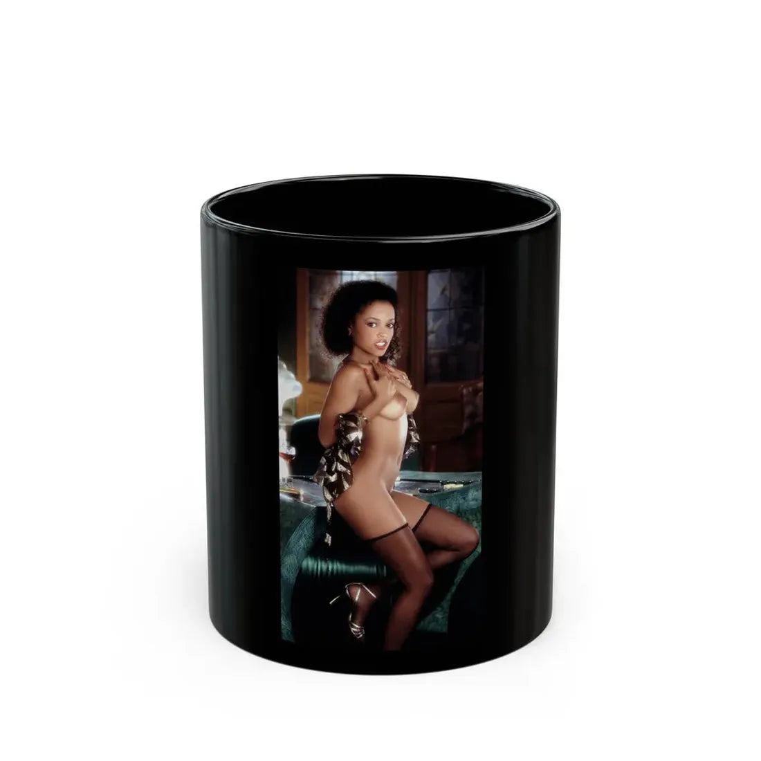 Ola Ray #03 (Vintage Female Icon) Black Coffee Mug 11oz - Go Mug Yourself
