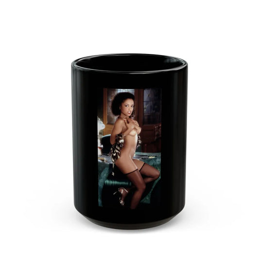 Ola Ray #03 (Vintage Female Icon) Black Coffee Mug-15oz-Go Mug Yourself