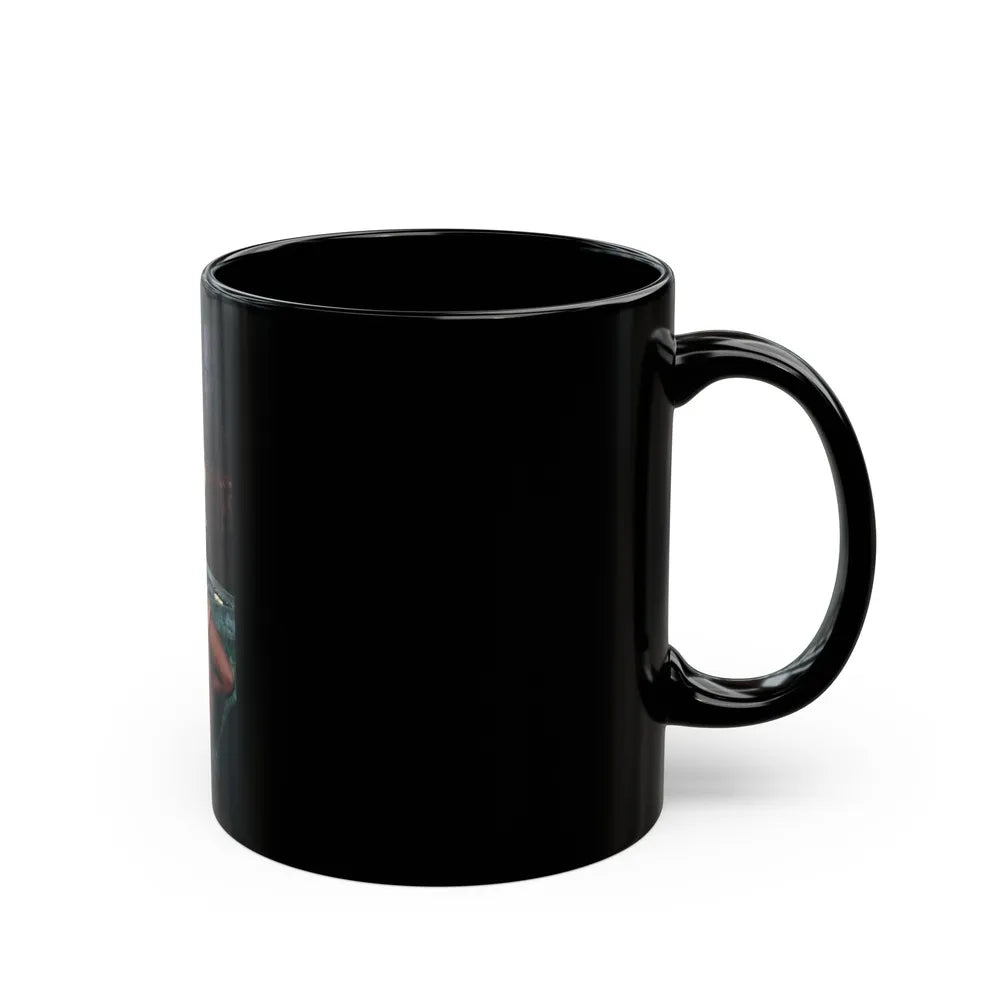 Ola Ray #03 (Vintage Female Icon) Black Coffee Mug-Go Mug Yourself