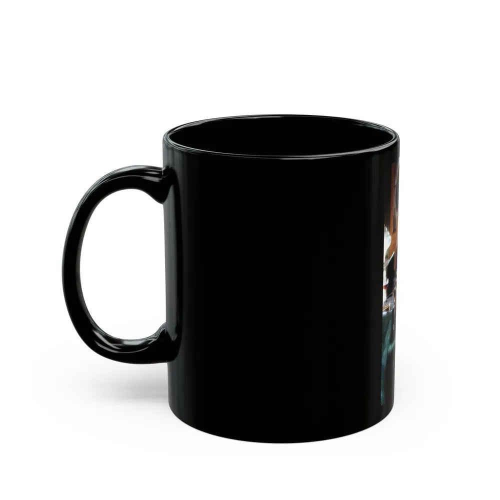 Ola Ray #03 (Vintage Female Icon) Black Coffee Mug-Go Mug Yourself