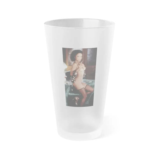 Ola Ray #03 (Vintage Female Icon) Frosted Pint Glass 16oz 16oz Frosted - Go Mug Yourself