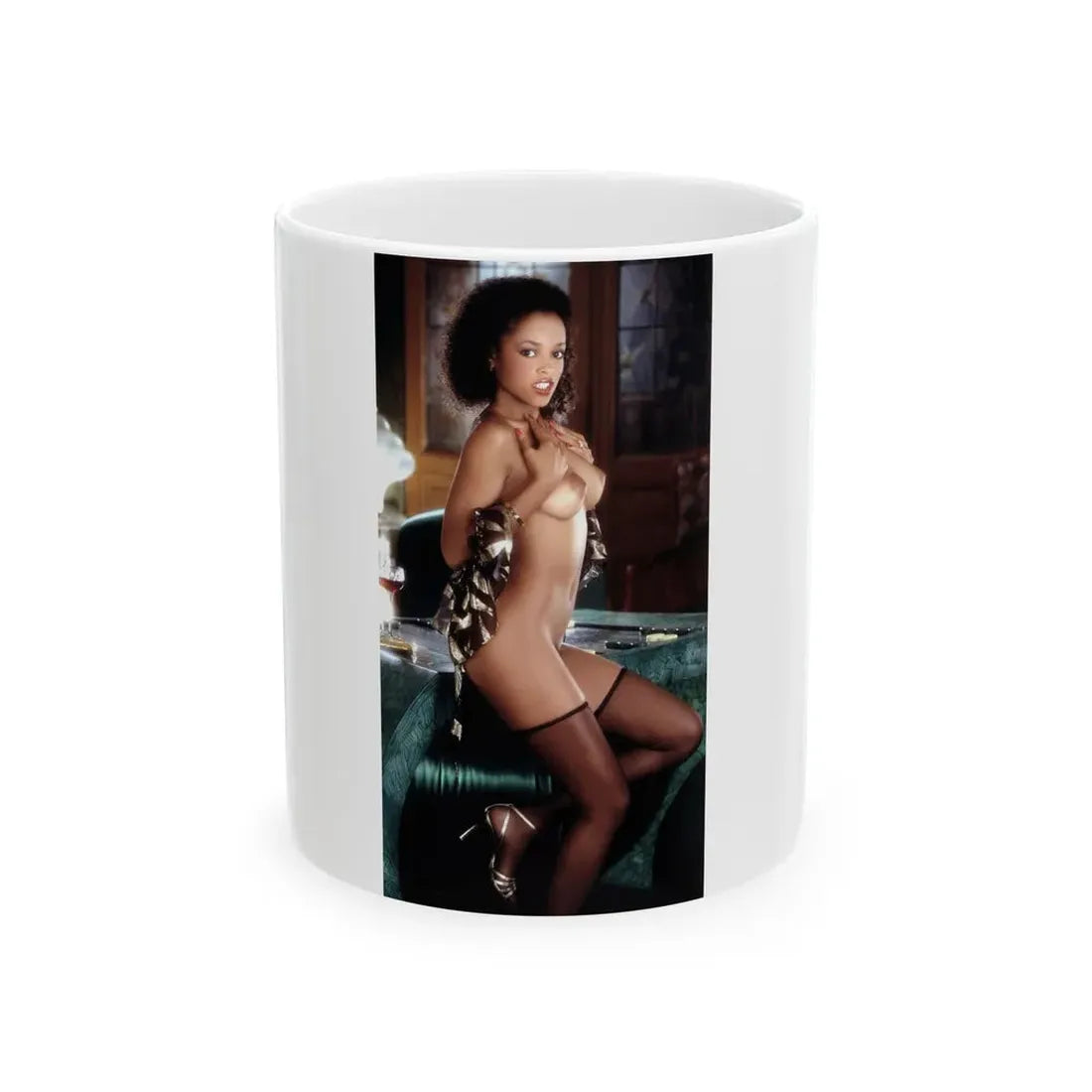 Ola Ray #03 (Vintage Female Icon) White Coffee Mug 11oz - Go Mug Yourself