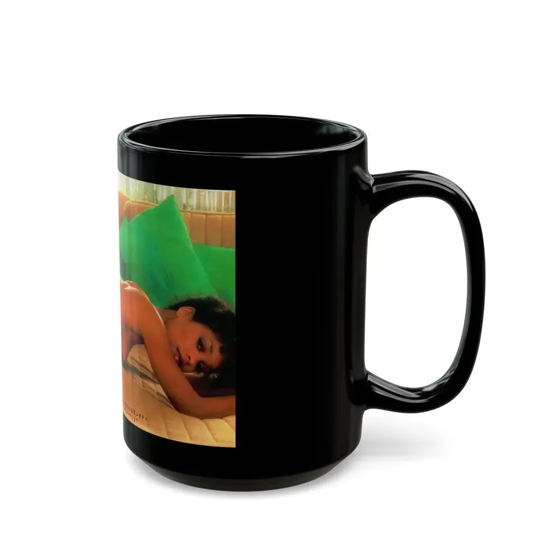 Ola Ray #101 (Vintage Female Icon) Black Coffee Mug - Go Mug Yourself