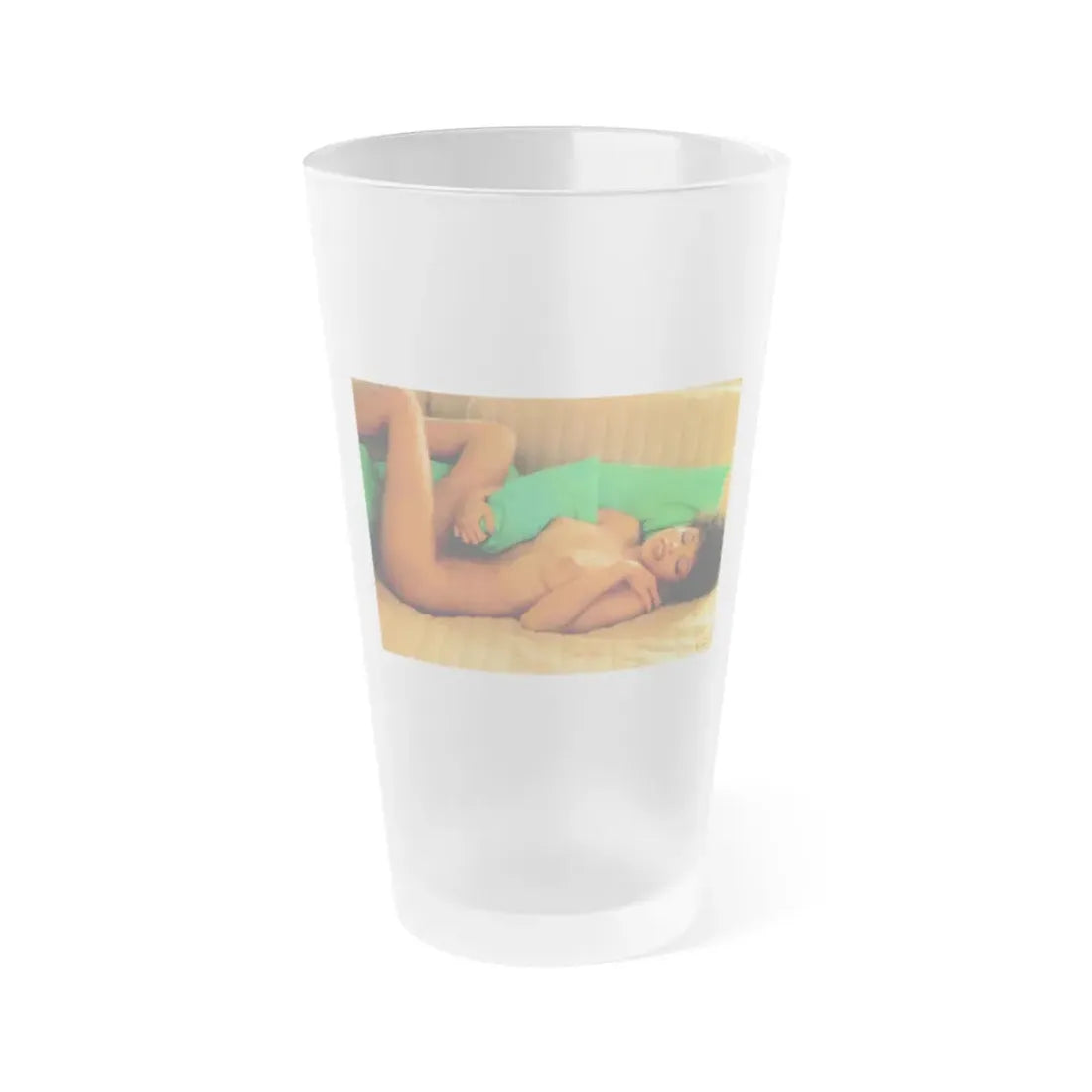 Ola Ray #102 (Vintage Female Icon) Frosted Pint Glass 16oz 16oz Frosted - Go Mug Yourself