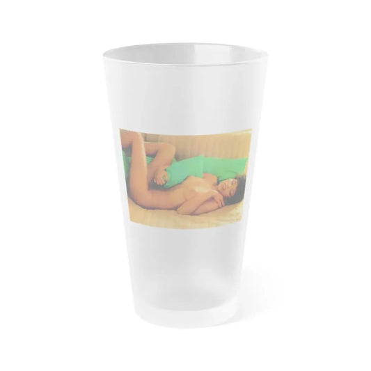 Ola Ray #102 (Vintage Female Icon) Frosted Pint Glass 16oz 16oz Frosted - Go Mug Yourself