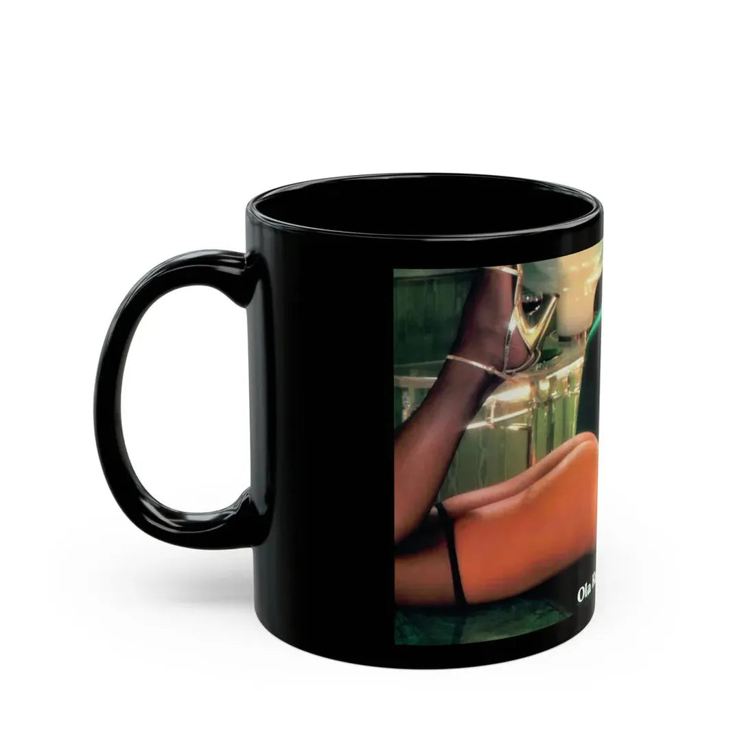 Ola Ray #103 (Vintage Female Icon) Black Coffee Mug - Go Mug Yourself