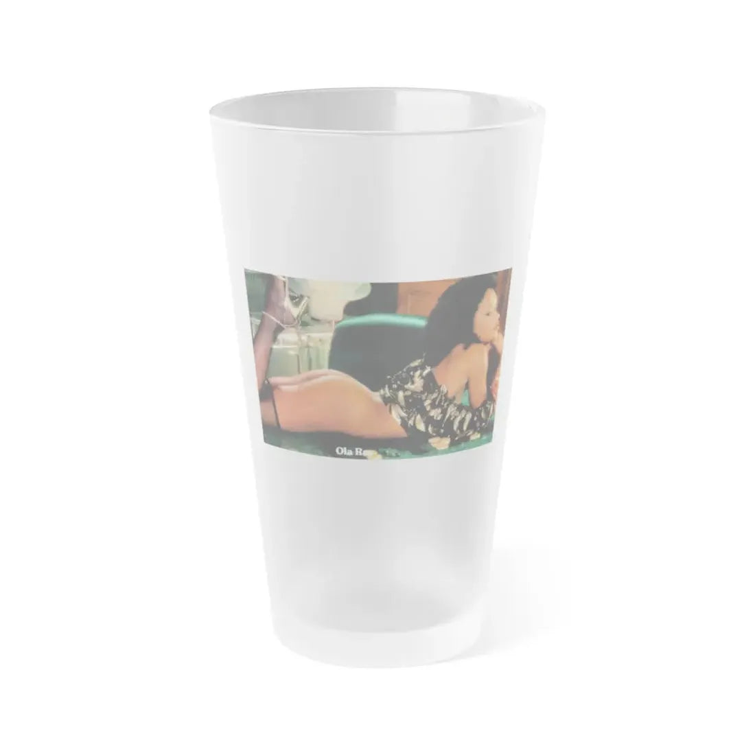 Ola Ray #103 (Vintage Female Icon) Frosted Pint Glass 16oz 16oz Frosted - Go Mug Yourself