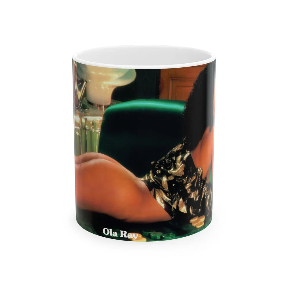 Ola Ray #103 (Vintage Female Icon) White Coffee Mug-11oz-Go Mug Yourself