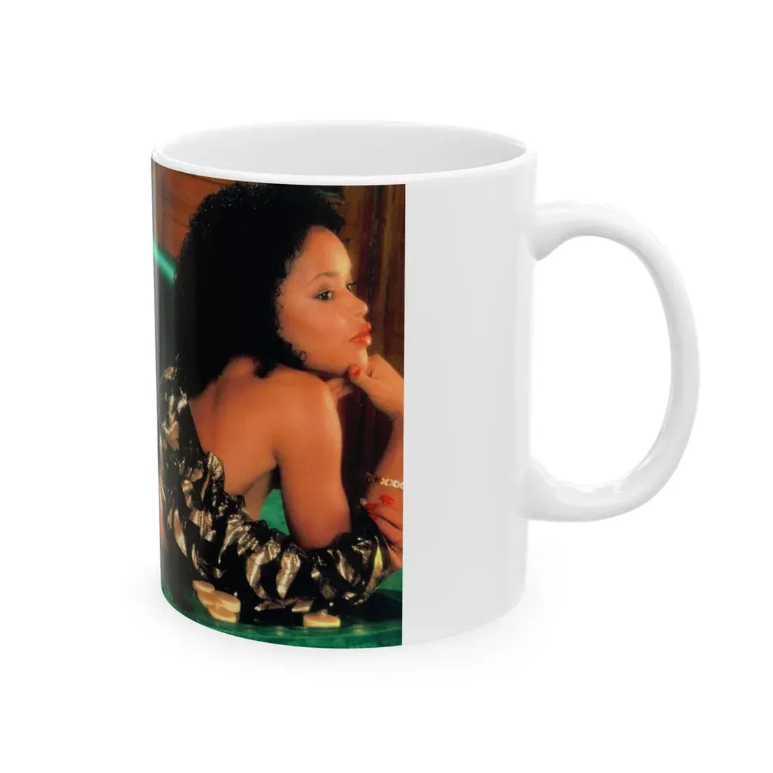 Ola Ray #103 (Vintage Female Icon) White Coffee Mug - Go Mug Yourself