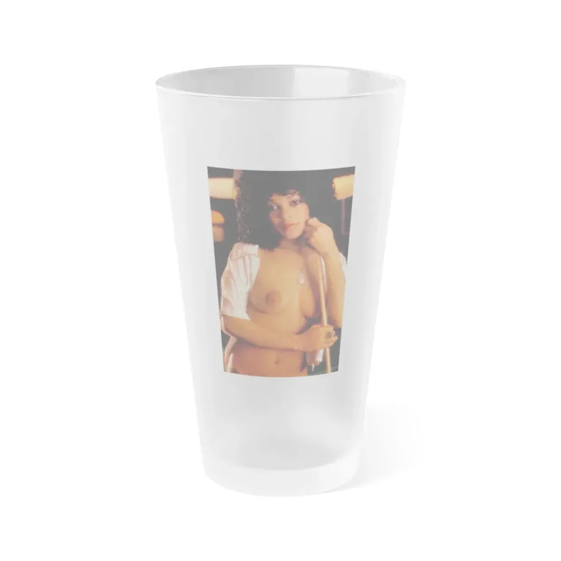 Ola Ray #104 (Vintage Female Icon) Frosted Pint Glass 16oz 16oz Frosted - Go Mug Yourself