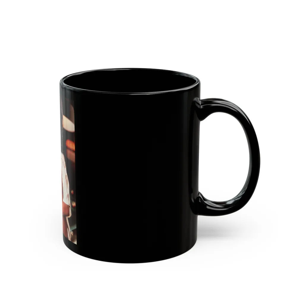 Ola Ray #1041 (Vintage Female Icon) Black Coffee Mug-Go Mug Yourself