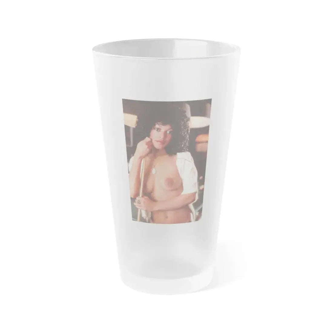 Ola Ray #1041 (Vintage Female Icon) Frosted Pint Glass 16oz 16oz Frosted - Go Mug Yourself