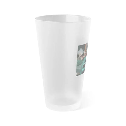 Ola Ray #106 (Vintage Female Icon) Frosted Pint Glass 16oz - Go Mug Yourself