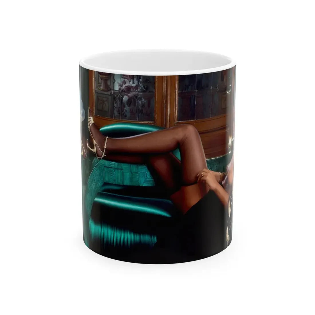 Ola Ray #106 (Vintage Female Icon) White Coffee Mug 11oz - Go Mug Yourself