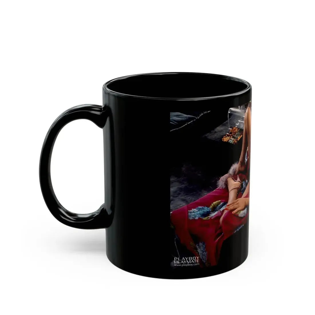 Ola Ray #107 (Vintage Female Icon) Black Coffee Mug - Go Mug Yourself