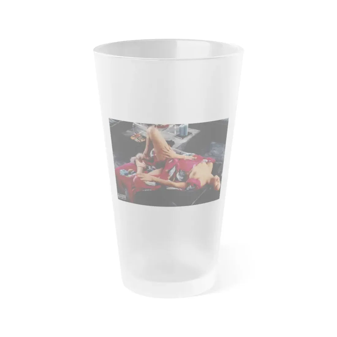 Ola Ray #107 (Vintage Female Icon) Frosted Pint Glass 16oz 16oz Frosted - Go Mug Yourself