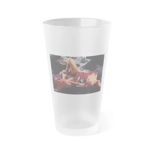 Ola Ray #107 (Vintage Female Icon) Frosted Pint Glass 16oz 16oz Frosted - Go Mug Yourself