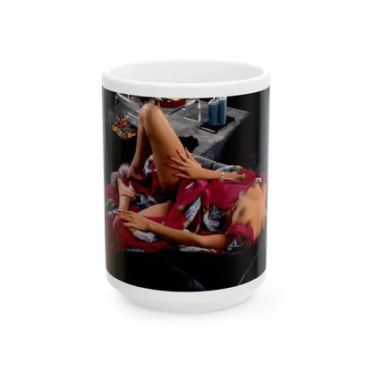 Ola Ray #107 (Vintage Female Icon) White Coffee Mug 15oz - Go Mug Yourself